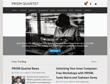 Tablet Screenshot of prismquartet.com